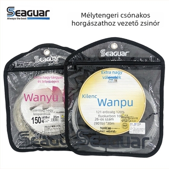 Seaguar fluor-karbon vezető zsinór mélytengeri horgászatához, nagy halakhoz, 100 lb