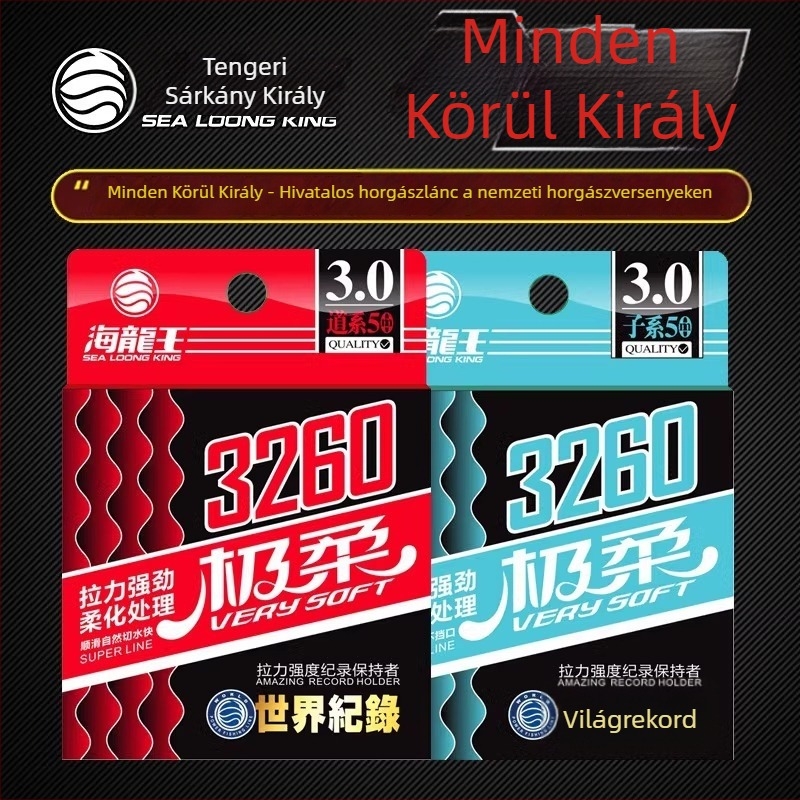 Sea Dragon King fő zsinór, nylon, ultra puha verzió, dobozban 50 darab