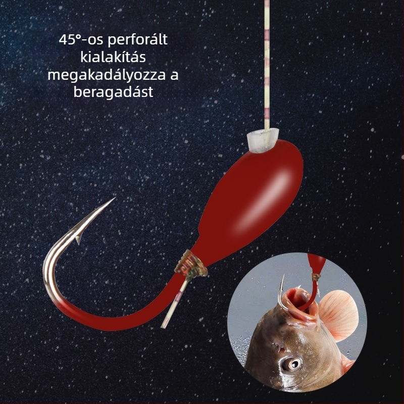 Ólomos fejű horog hétcsillagos úszóval, hagyományos hétcsillagos úszó kárász damillal, nagy érzékenység