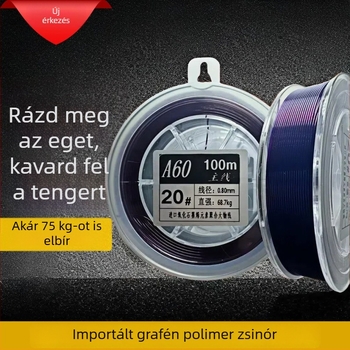 A60 nejlon horgászvonal – fővonal a zöld sztúrén számára, nagy szakítószilárdság, vezetővonal vörös címkéjű halakhoz, fekete aknás horgászathoz
