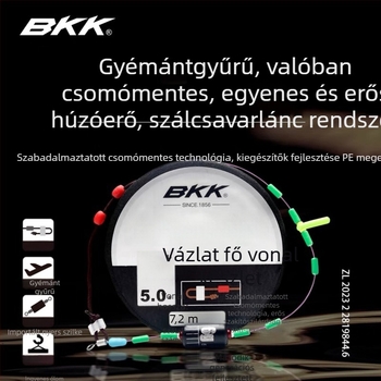 Csomómentes főlinekészlet, rekreációs kiadás, kézzel kötött, nylon horgász zsinór, készen a használatra