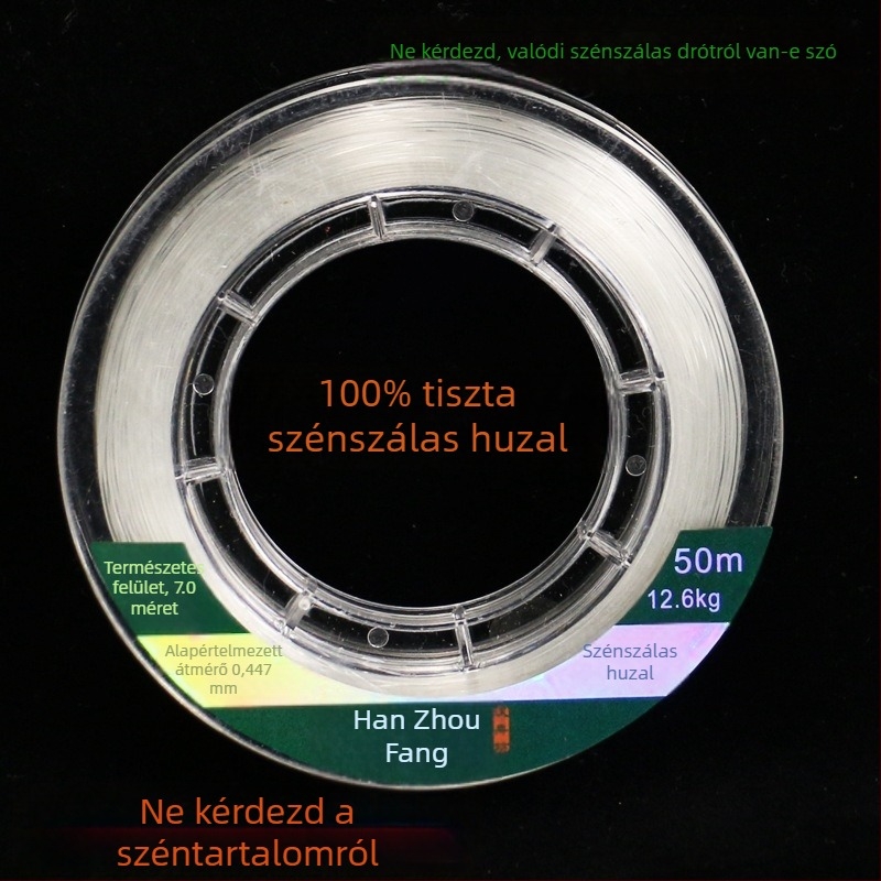 Fő horgász damil (fluor-karbon vezető, 50 m, Han Zhoufang)