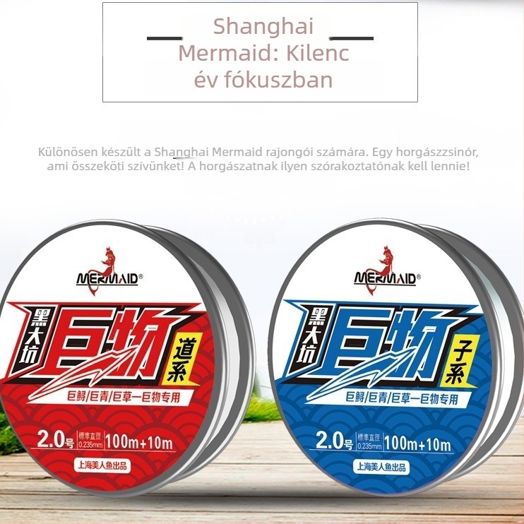 Shanghai Mermaid fő horgász zsinór, nylon, erős, csomagolás 500 db