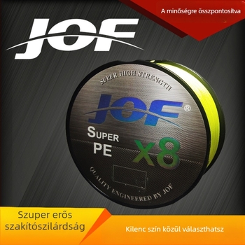 JOF 100 m, 8-szálas fonott főzsinór PE anyagból – rendkívül erős