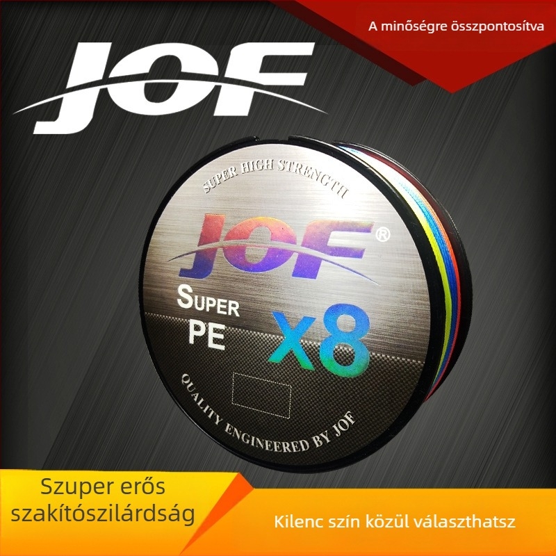 JOF 100 m, 8-szálas fonott főzsinór PE anyagból – rendkívül erős
