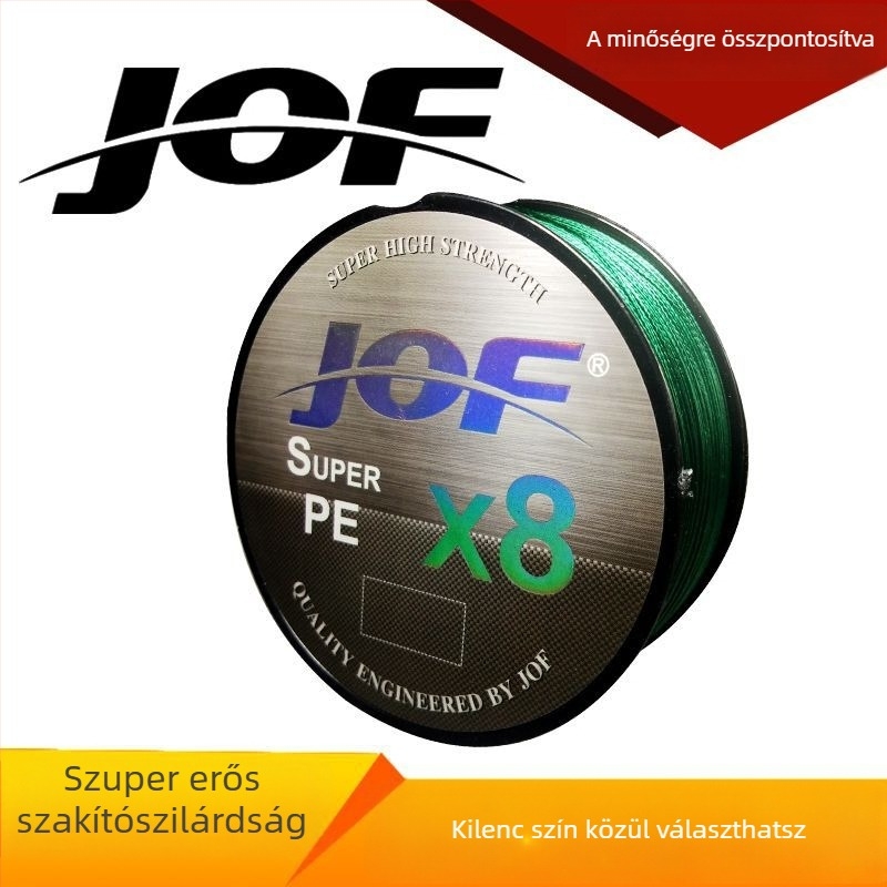 JOF 100 m, 8-szálas fonott főzsinór PE anyagból – rendkívül erős
