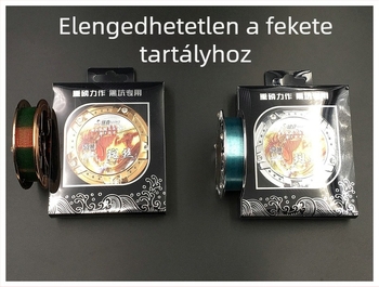 Nylon fő horgászvonal kamuflált pöttyös mintával, színváltó, nagy szakítószilárdság tengeri horgászathoz.