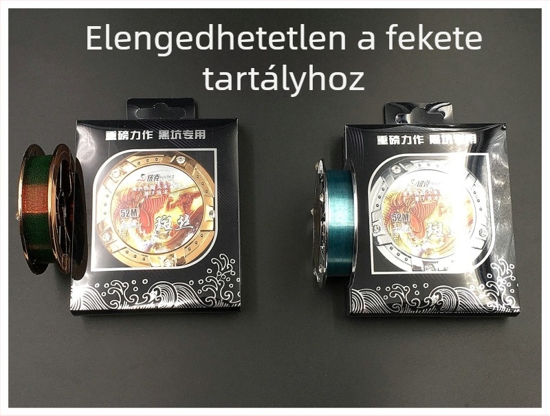 Nylon fő horgászvonal kamuflált pöttyös mintával, színváltó, nagy szakítószilárdság tengeri horgászathoz.