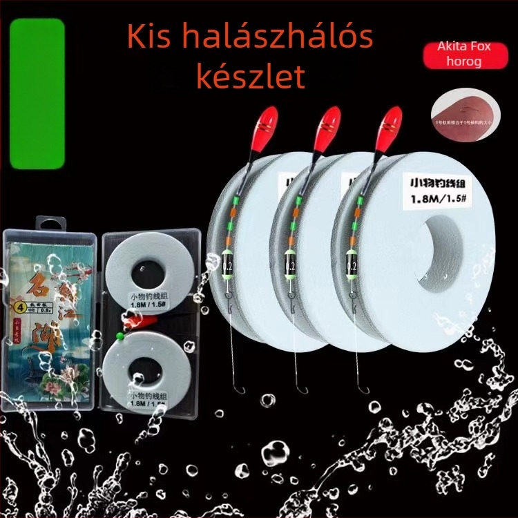 Horgász damilakészlet – kézzel kötött, finom kidolgozás, habos huzalból készült anyag, folyó- és tóparti horgászathoz