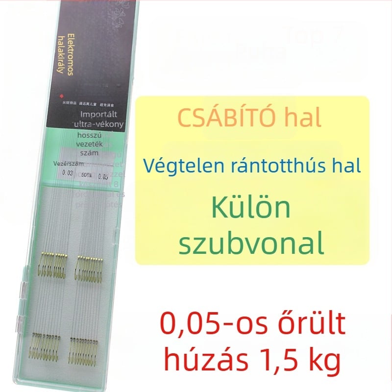 Horgász alsózsinór – PE, terhelés 2,6 kg, doboz 330 darab, Carp fishing