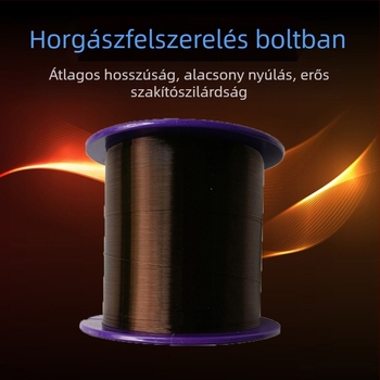Nylon horgász alsó zsinór — nagyon jó szilárdság; 6 cső a dobozban; jó térfogati-ellenállás; erős vízállóság; jó puhaság