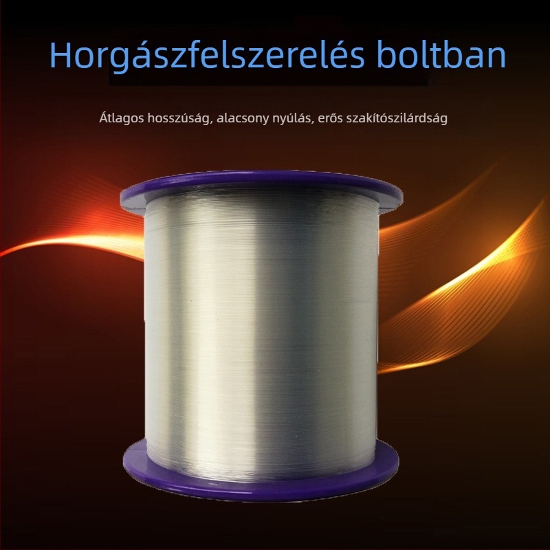 Nylon horgász alsó zsinór — nagyon jó szilárdság; 6 cső a dobozban; jó térfogati-ellenállás; erős vízállóság; jó puhaság