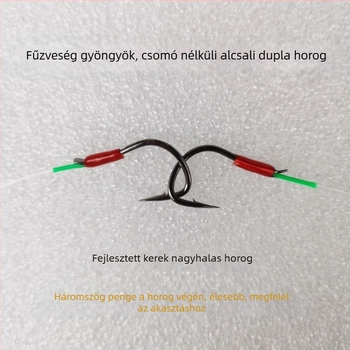 A60 Crank – Javított Nagy Horgász Horog Kötés Nélküli Vezetővel, Gyöngy és Horgonyozható Megerősített Nylon Vonal Készlet