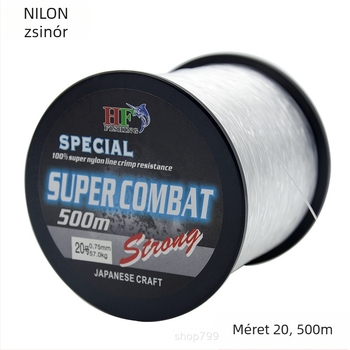 HF nylon főline, nagy szakítószilárdság, 6 darabos csomag