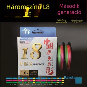 Fő damil — 2. generációs Qianzhu PE damil, nagyon jó szakítószilárdság, 1 db