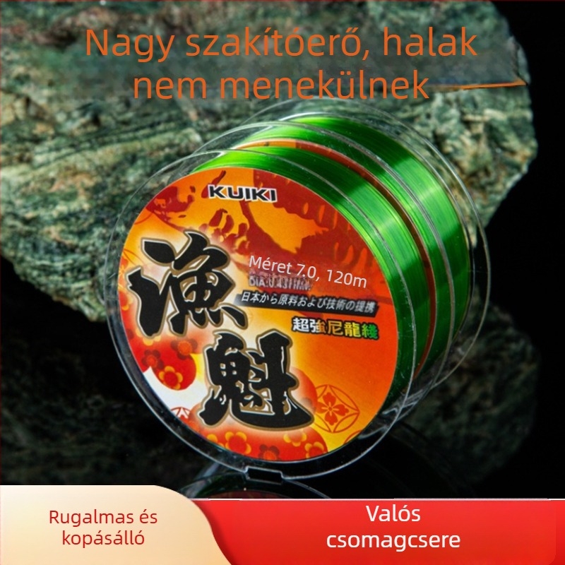 Yu Kui nejlon horgászzsinór, nagy szilárdságú, 10 darabos csomag