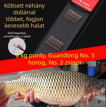 Nylon horgászvonal – alhálózat, erős fővonal, anti-torzítás, nagy csali