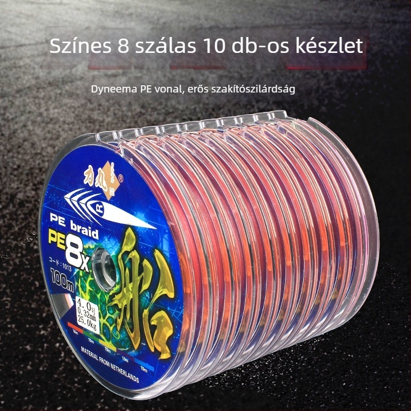 Jinfu PE fő zsinór – erős, kopásálló, 30 tekercs