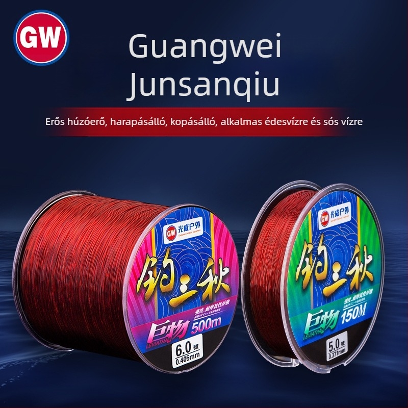 Guangwei nylon fő horgász zsinór, szakítószilárdság 1, 10 darabos csomag