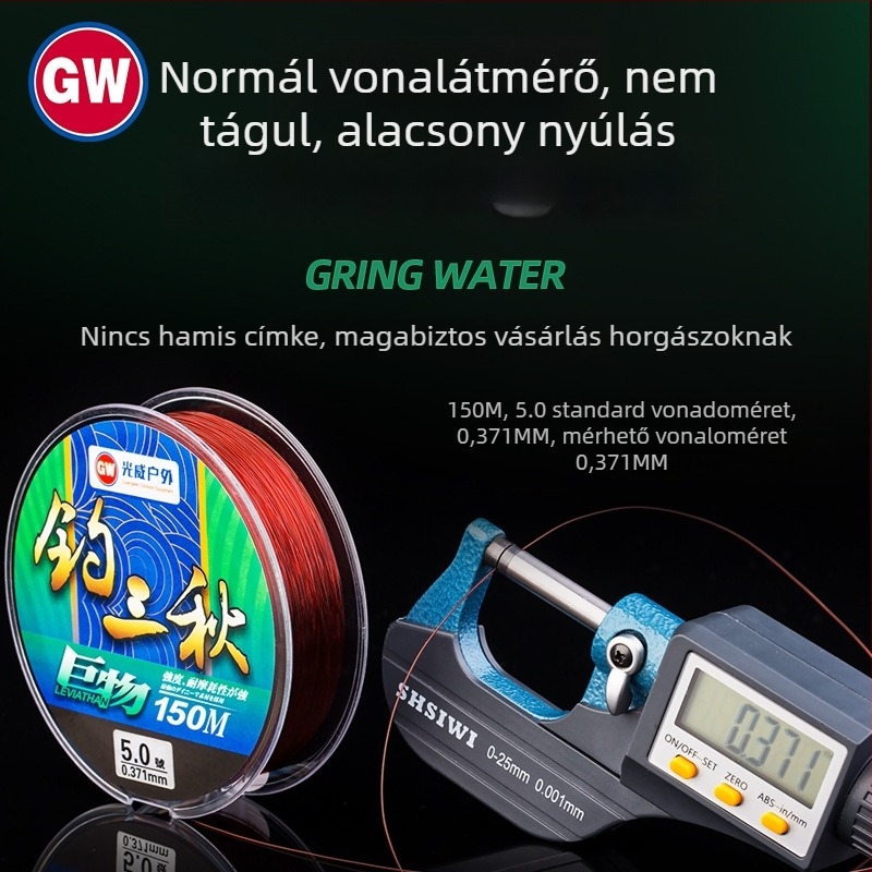 Guangwei nylon fő horgász zsinór, szakítószilárdság 1, 10 darabos csomag