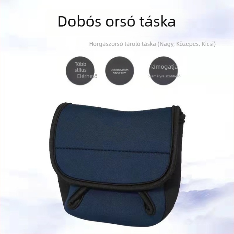 Spinning orsó táska - vízálló védőtok a horgászfelszereléshez (Márka: Qingjie; Anyag: diving material; Funkció: orsó táska; Vízálló)