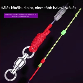 Horgász damilszett - ólommentes, megerősített gyémánt csomók, nejlon szál, 4.5–20 m, Fekete Verem