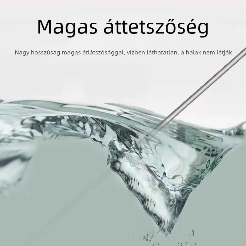 Horgász damilszett - ólommentes, megerősített gyémánt csomók, nejlon szál, 4.5–20 m, Fekete Verem