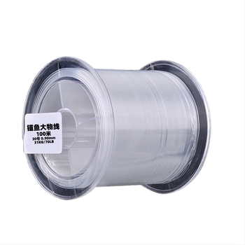 Átlátszó nylon fő damil, 100 m, terhelhetőség 50 kg, átmérők 20/24/30/40