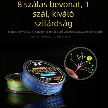 Yu Kui PE fő horgászvonal – erős, 10 darabos csomag