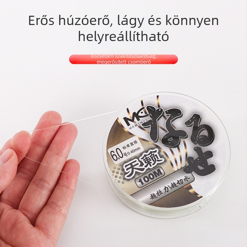Nylon fő zsinór horgászathoz – kopásálló, magas átlátszóság, Jinxin