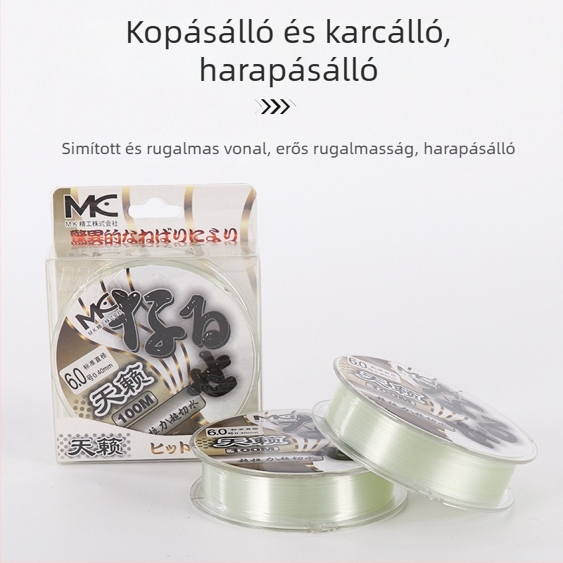 Nylon fő zsinór horgászathoz – kopásálló, magas átlátszóság, Jinxin