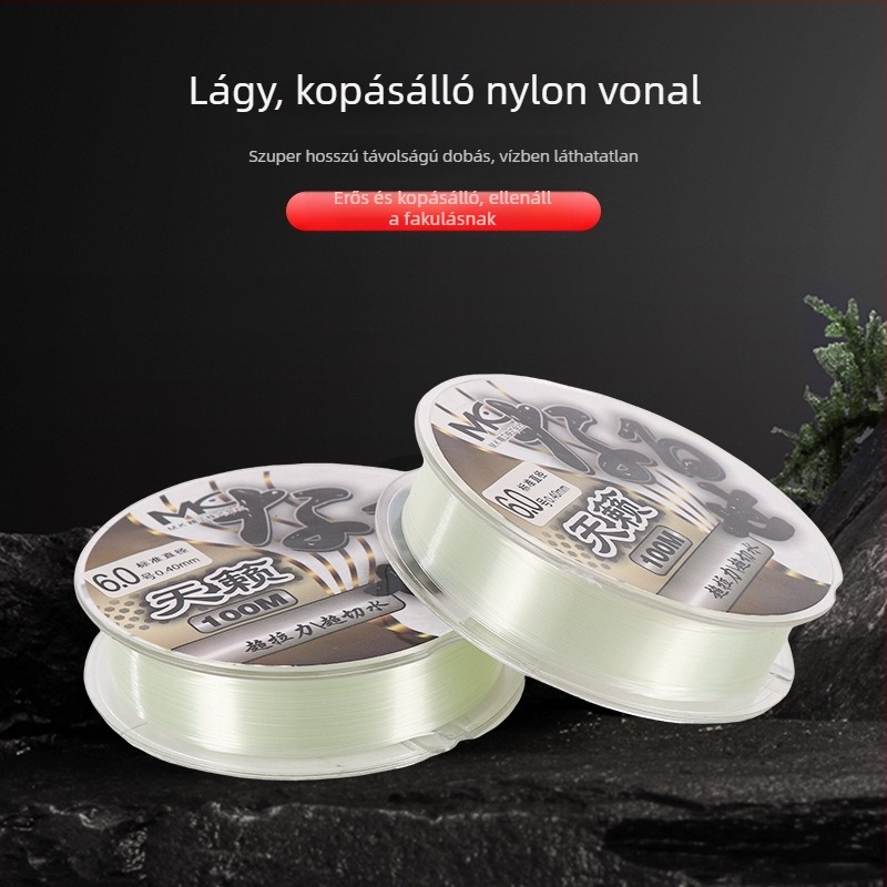 Nylon fő zsinór horgászathoz – kopásálló, magas átlátszóság, Jinxin