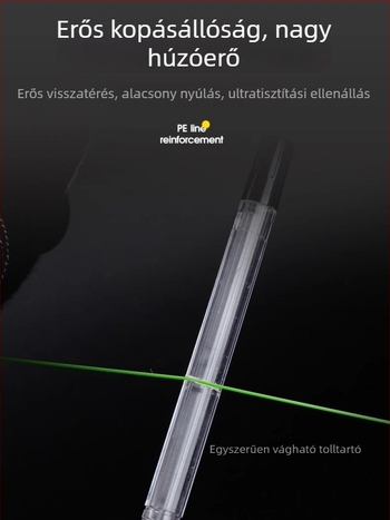 PE-vel megerősített főzsinór készlet, kézzel kötött nylon zsinór