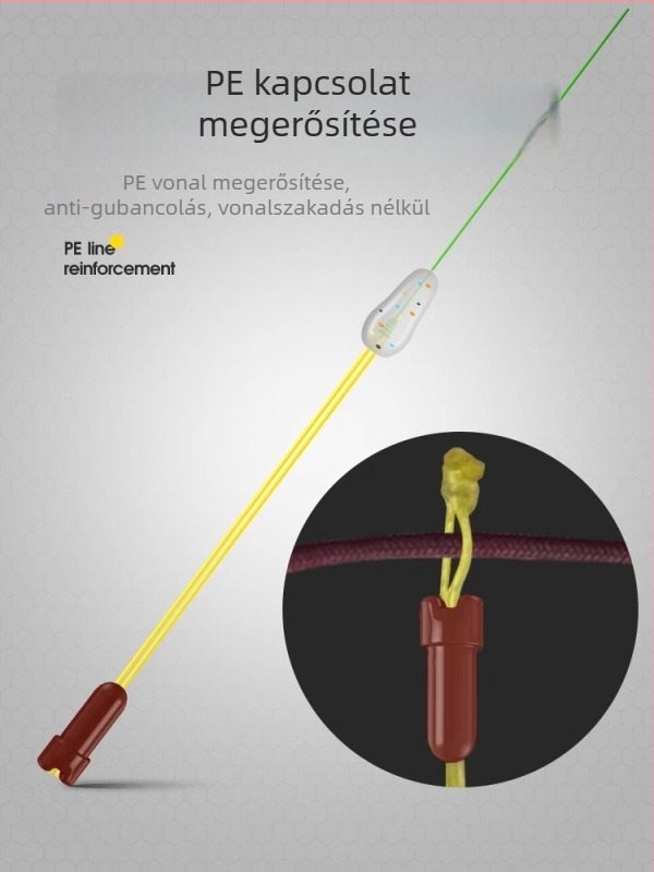 PE-vel megerősített főzsinór készlet, kézzel kötött nylon zsinór