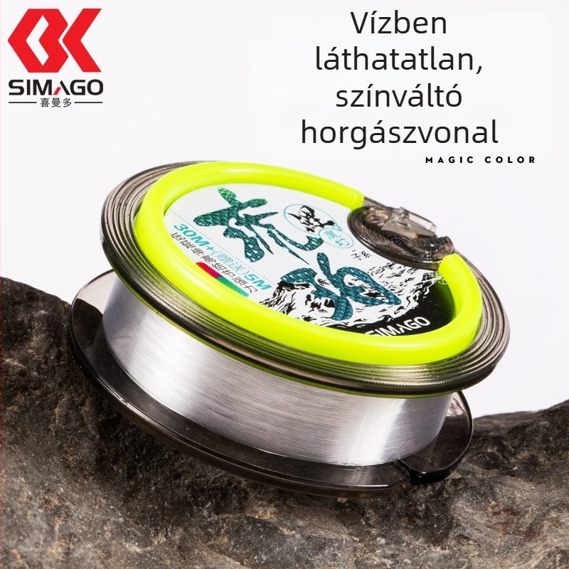 Fő horgász damil - Nylon, erős, simago, 6 tálca egy dobozban