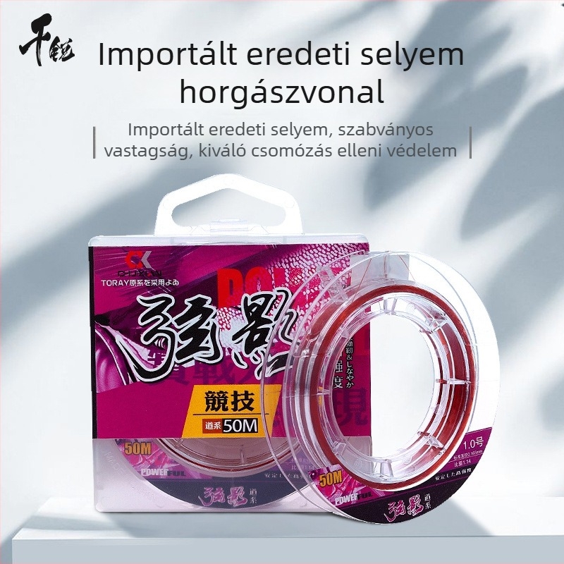Qianrui Nylon horgász zsinór, szakítószilárdság 5, csomagolás 20 db