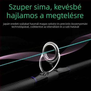 Quality 8-szálas PE fő vonal – sima, kopásálló, erős, szorosan összetett