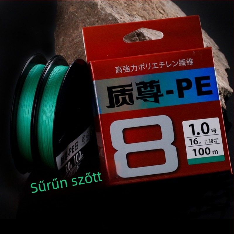 Quality 8-szálas PE fő vonal – sima, kopásálló, erős, szorosan összetett