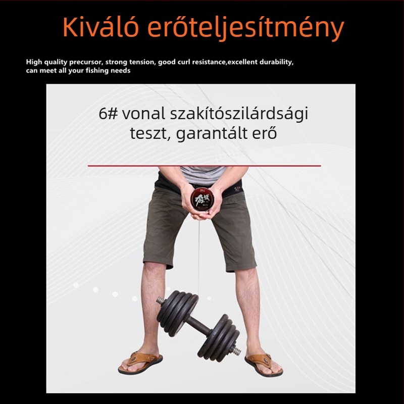 Neilonból készült fő halászati zsinór, erős, 100 m hosszú, Fish in the Pool márka, 10 tekercs egy dobozban