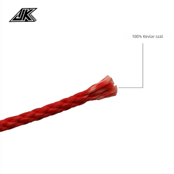 Swordsman KBC Kevlar-PE horogzsinór csónakos horgászathoz, piros, harapásálló