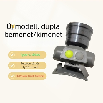 Xilige 21700 LED fejlámpa, újratölthető, fejre rögzíthető, hosszú hatótávolságú lézersugár, 500–1000 m, üzemidő 20–40 óra, modell 608