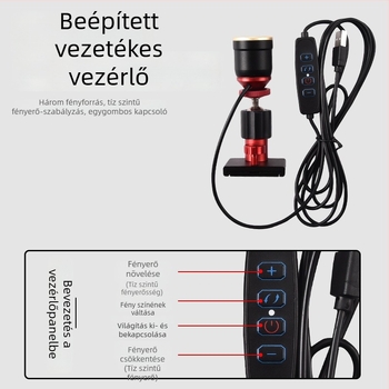 Alumíniumötvözetből készült horgászlámpa, állítható nagyítás, kék-sárga fény, izzó + LED, külső tápellátás, 100–200 m hatótávolság