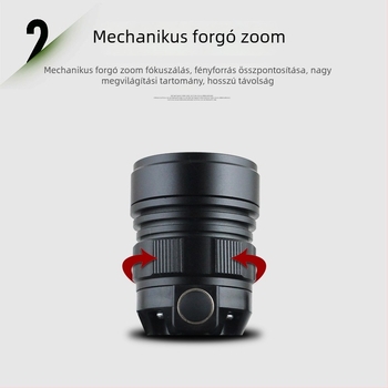 Indukciós fejlámpa LED horgászathoz, ABS ház, 5W, COB LED, 4000mAh, 500 m feletti hatótáv