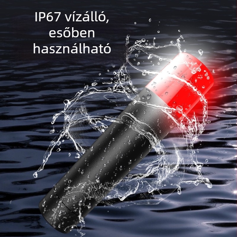 Hajó éjszakai navigációs fény – LED, ABS+PC ház, töltőre csatlakozó energiaellátás, modell T1, intelligens érintőkapcsoló