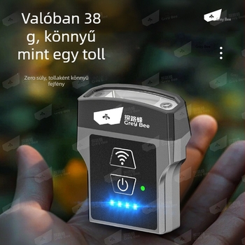 Éjszakai horgász fejlámpa kapocs sapkához – LED, vízálló, 100 m hatótáv, 48 óra üzemidő, 37.7 g