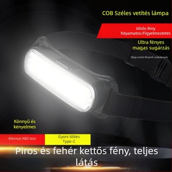 LED fejlámpa – újratölthető, modell Wxl-178, 0–200 m megvilágítás, 2 órás működési idő, állítható fejpánt