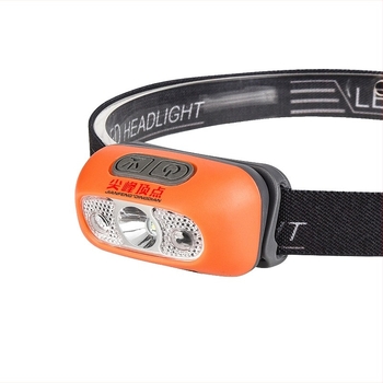 Újratölthető LED fejlámpa érintésérzékelővel, vízálló, 200 m fénysugár, 5 órás üzemidő, modell ST108