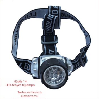 Fejlámpa kempingezéshez és kültéri kalandokhoz (LED 3W; No.7 elem; hatótáv 50 m)