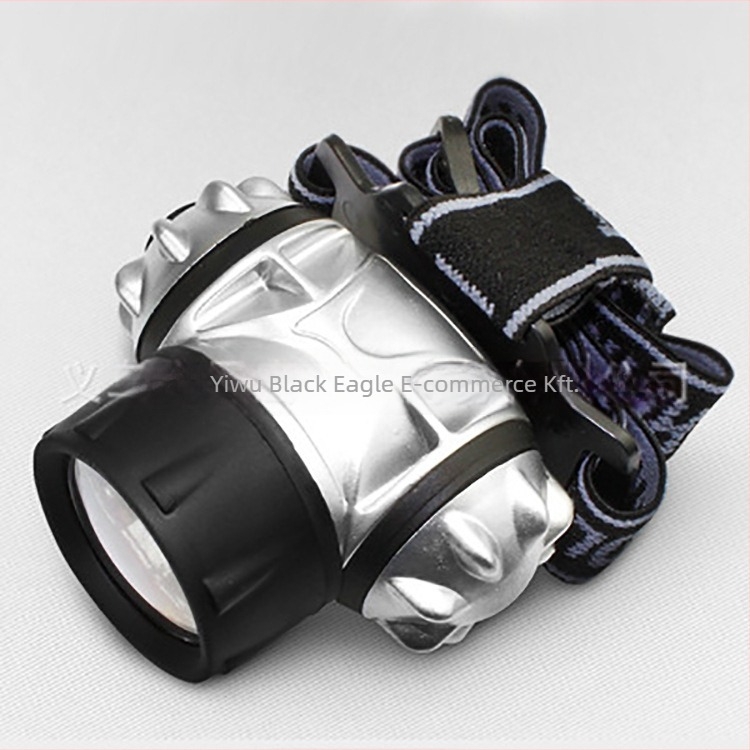 Fejlámpa kempingezéshez és kültéri kalandokhoz (LED 3W; No.7 elem; hatótáv 50 m)