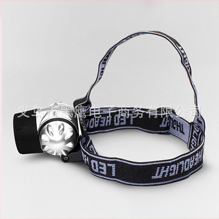 Fejlámpa kempingezéshez és kültéri kalandokhoz (LED 3W; No.7 elem; hatótáv 50 m)